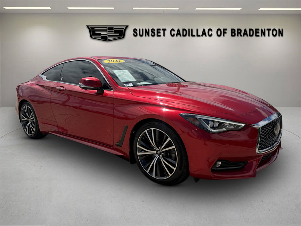 Used 2021 INFINITI Q60 3.0t Luxe w/ Essential Package RWD image 1