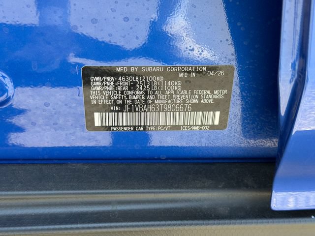 New 2026 Subaru WRX Premium AWD/4WD image 24