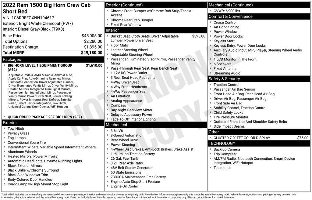 Used 2022 RAM 1500 Big Horn image 7