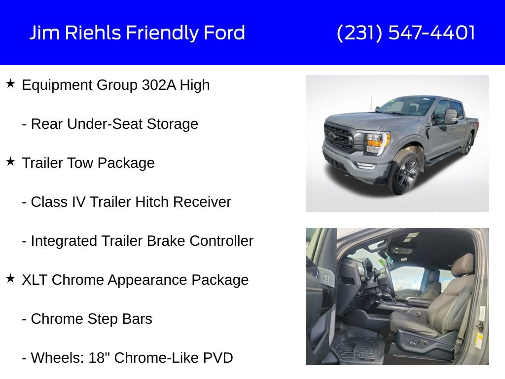 Used 2021 Ford F150 XLT w/ Equipment Group 302A High image 24