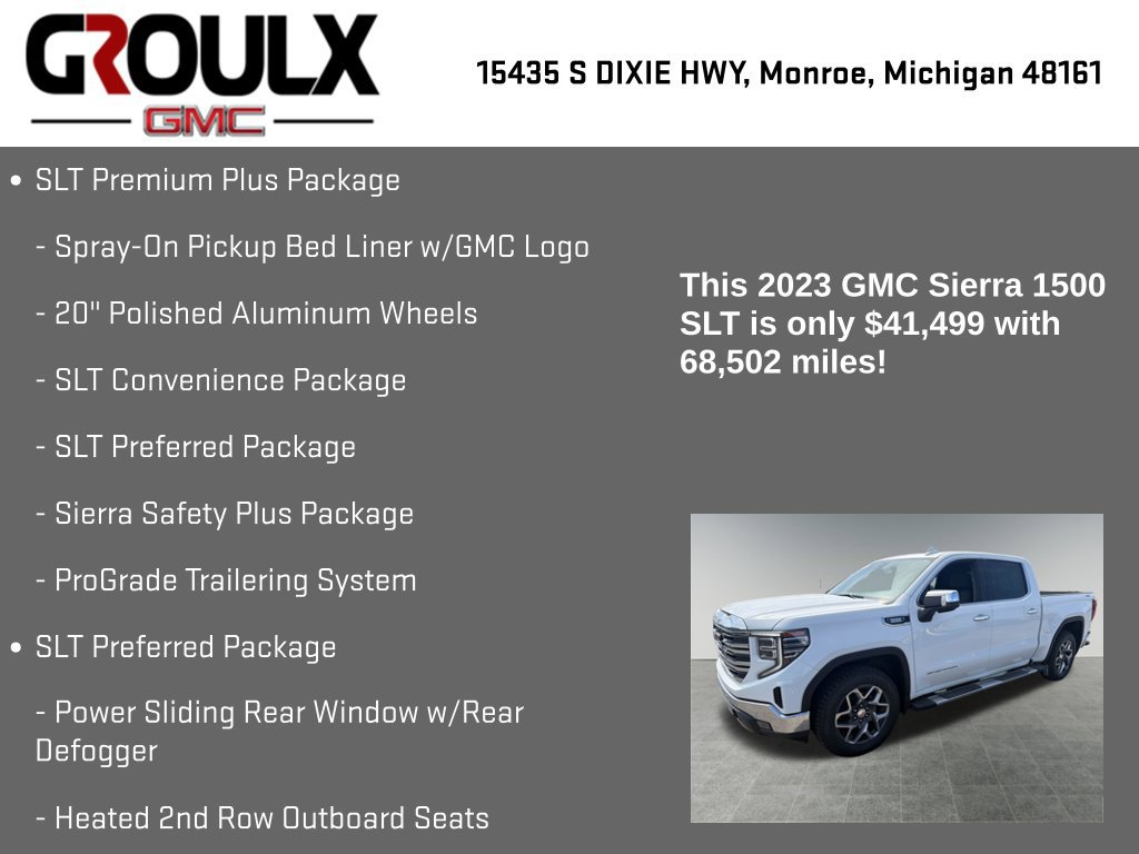 Used 2023 GMC Sierra 1500 SLT w/ SLT Premium Plus Package AWD/4WD image 33