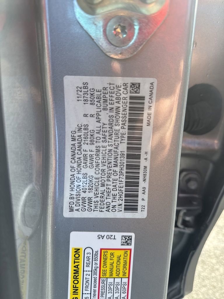 Certified 2023 Honda Civic EX image 24