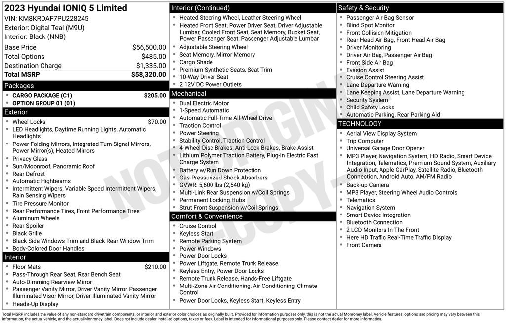 Used 2023 Hyundai Ioniq 5 Limited w/ Cargo Package AWD/4WD image 40
