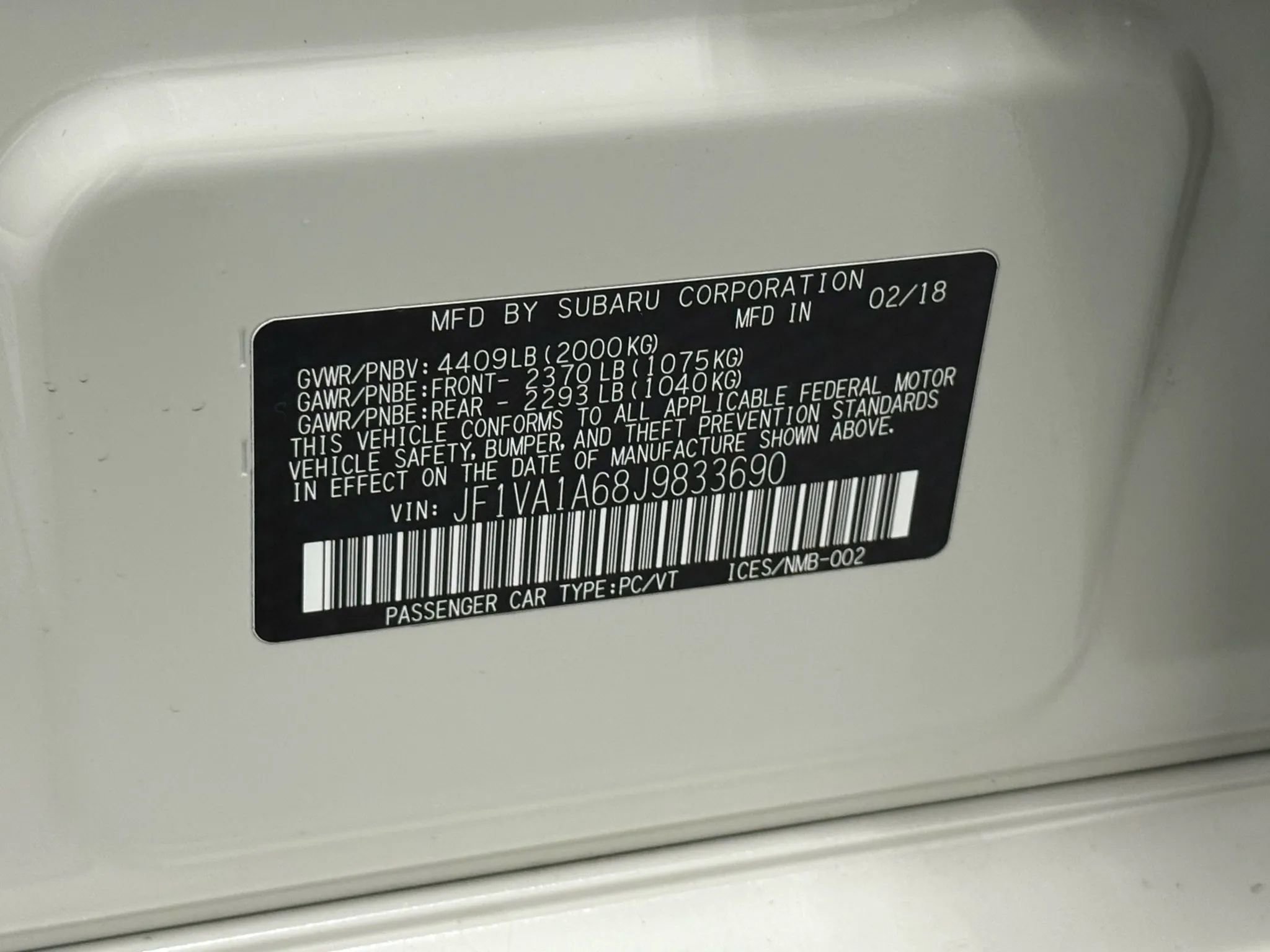 Used 2018 Subaru WRX image 53