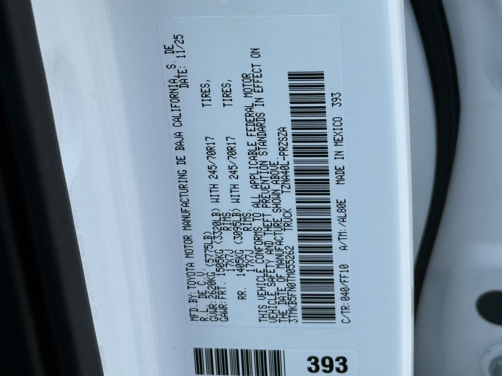 Used 2026 Toyota Tacoma SR5 RWD image 36