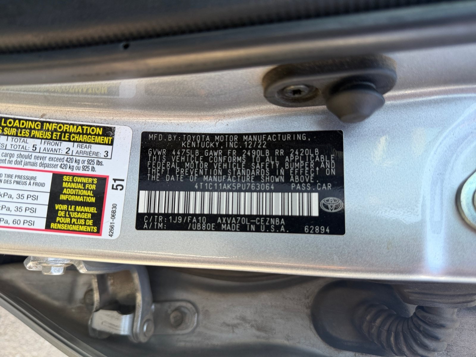 Used 2023 Toyota Camry LE FWD image 34