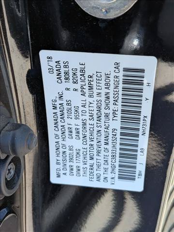 Used 2018 Honda Civic EX-T image 21