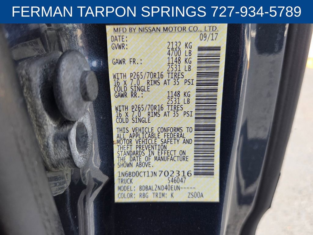 Used 2018 Nissan Frontier SV RWD image 22