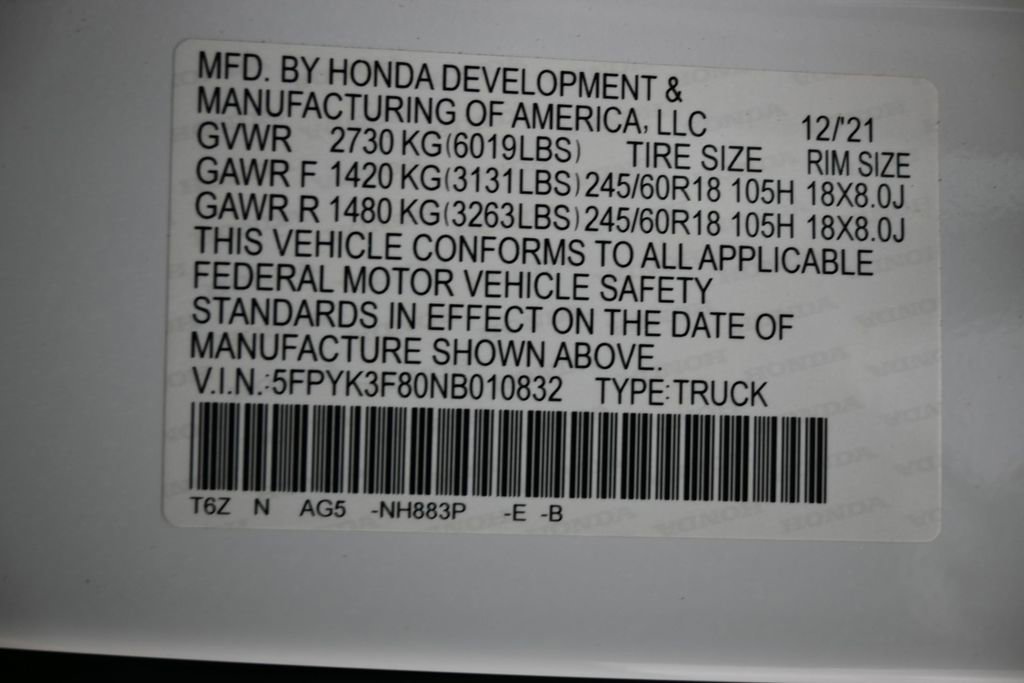Used 2022 Honda Ridgeline Black Edition image 39