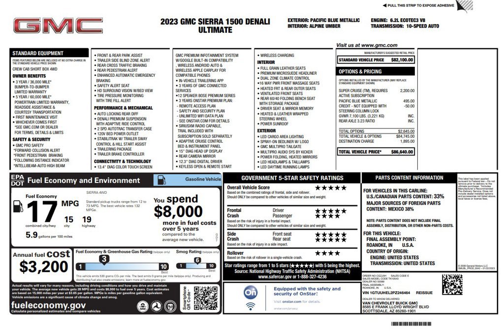 Used 2023 GMC Sierra 1500 Denali Ultimate AWD/4WD image 2