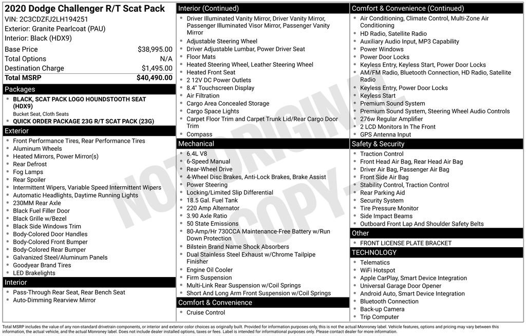 Used 2020 Dodge Challenger R/T Scat Pack image 31