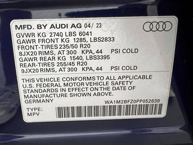 Certified 2023 Audi Q4 e-tron Prestige w/ Black Optic Package AWD/4WD image 35