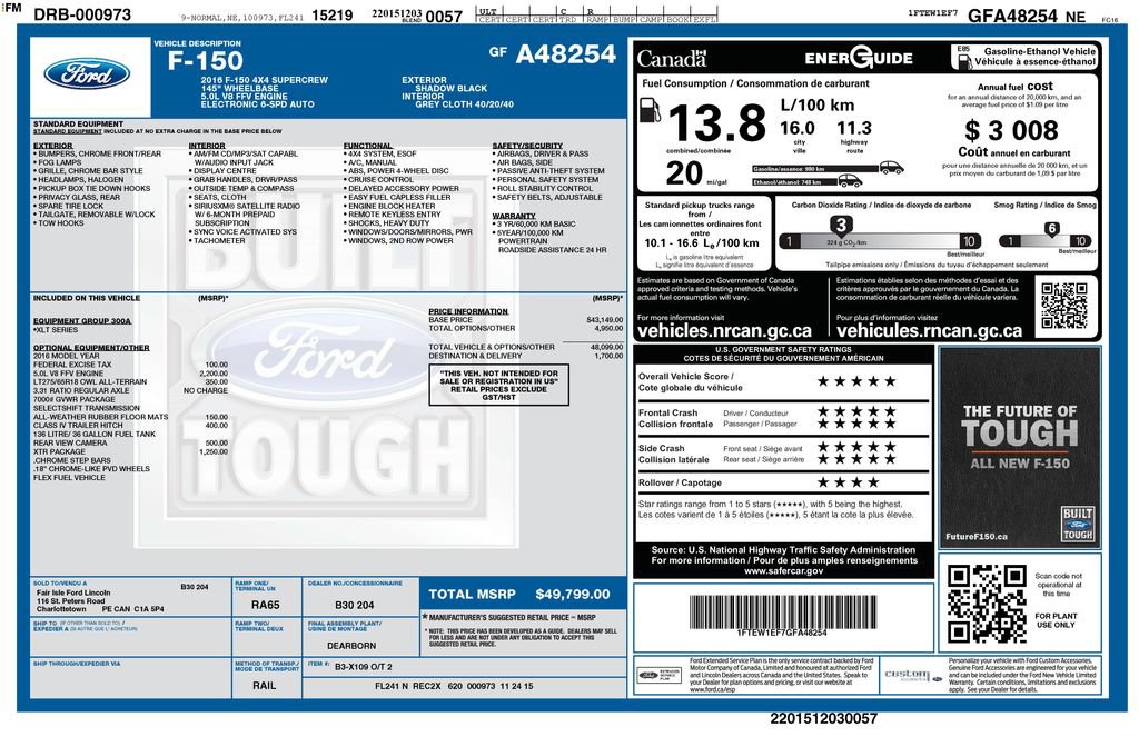 Used 2016 Ford F150 XLT w/ XTR Package AWD/4WD image 42