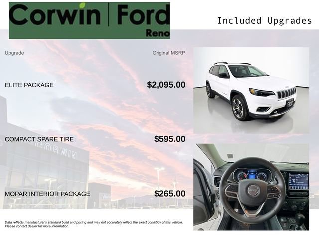 Used 2022 Jeep Cherokee Limited w/ Elite Package AWD/4WD image 3