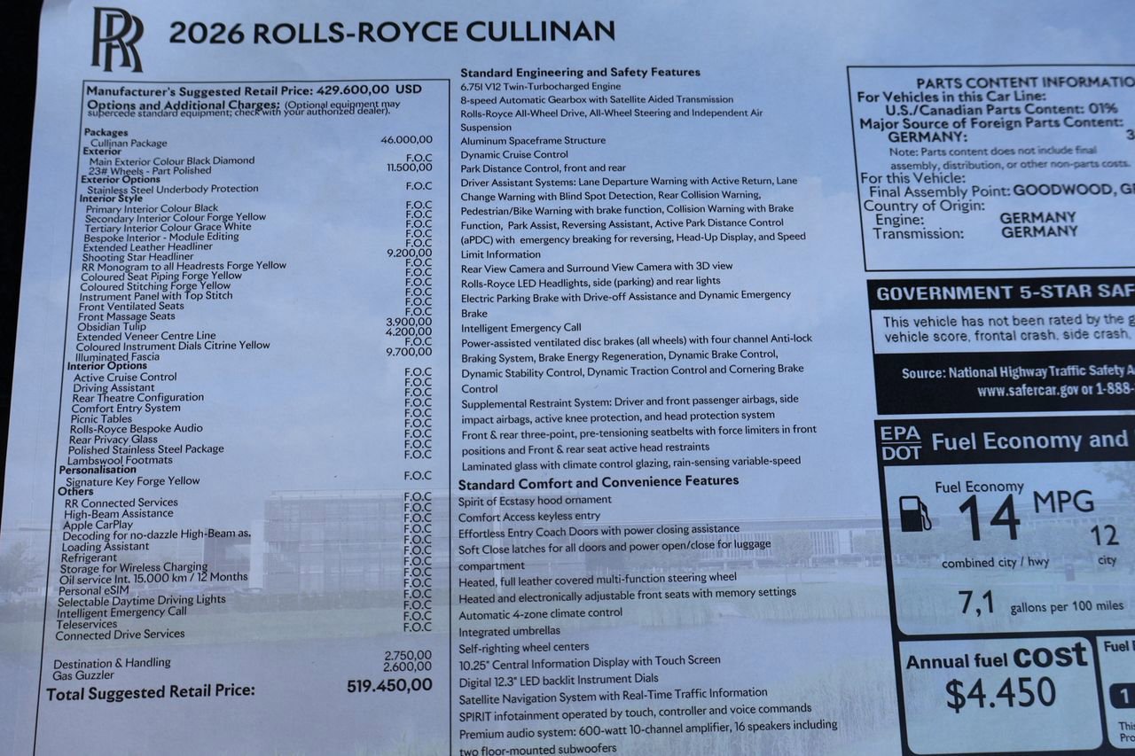 New 2026 Rolls-Royce Cullinan image 23