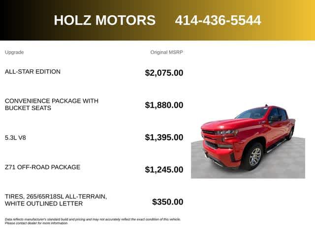Certified 2019 Chevrolet Silverado 1500 RST w/ All-Star Edition AWD/4WD image 5