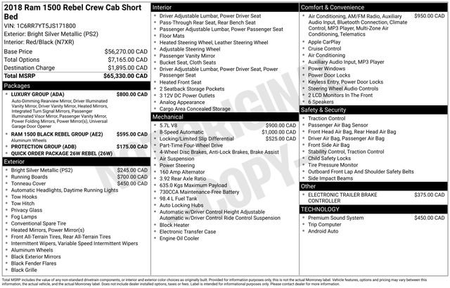 Used 2018 RAM 1500 Rebel w/ Luxury Group image 17