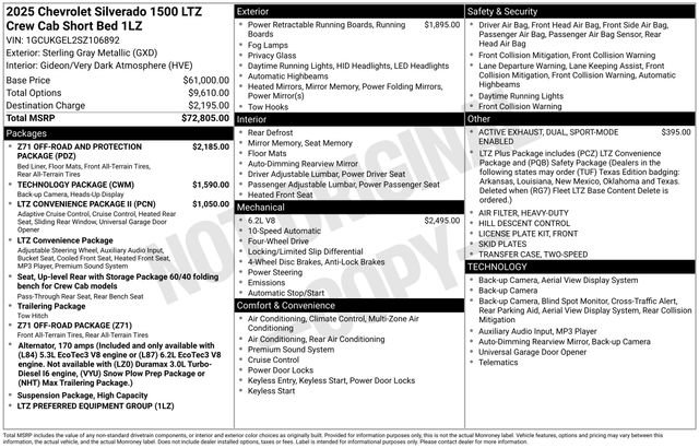 Certified 2025 Chevrolet Silverado 1500 LTZ AWD/4WD image 36