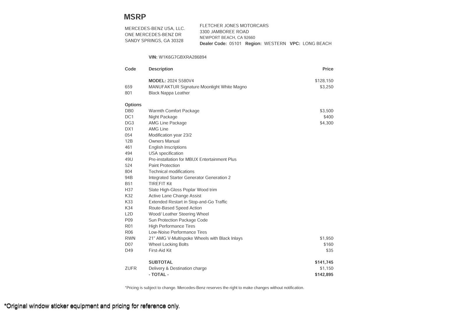 Certified 2024 Mercedes-Benz S 580 4MATIC Sedan image 2