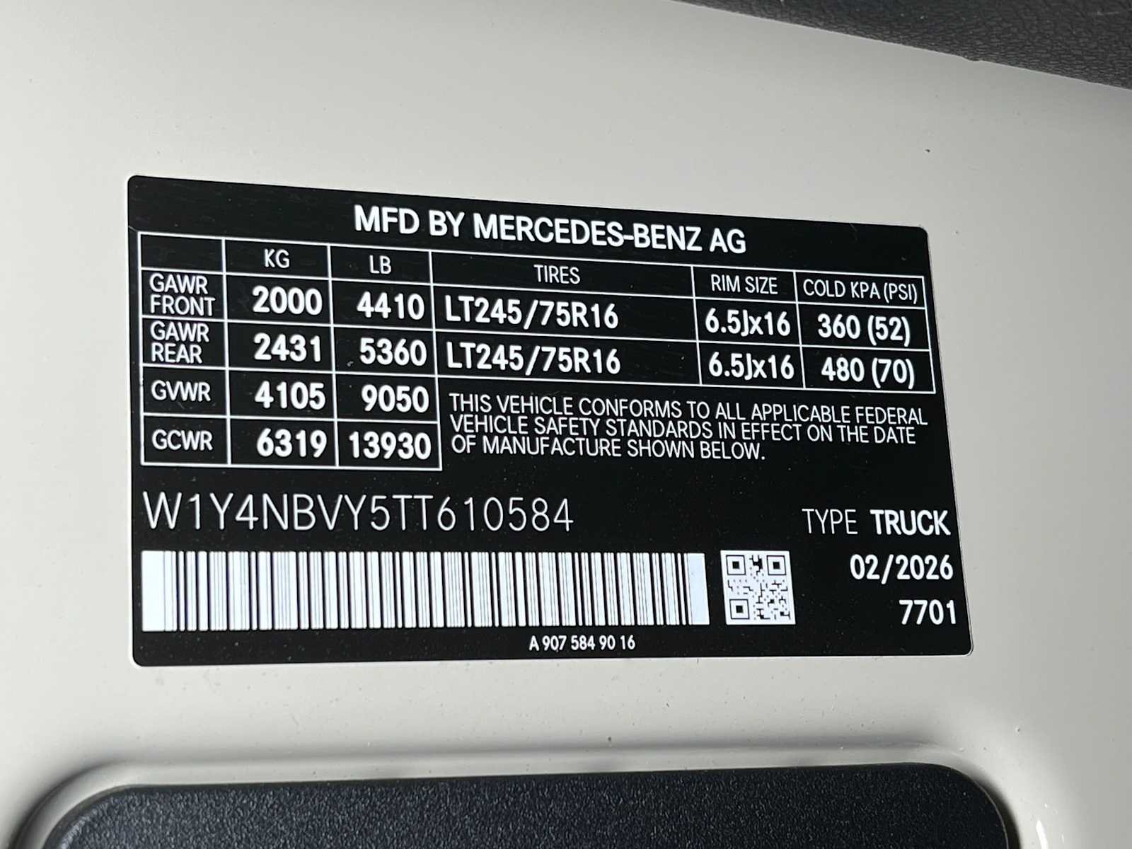 Used 2026 Mercedes-Benz Sprinter 2500 image 45