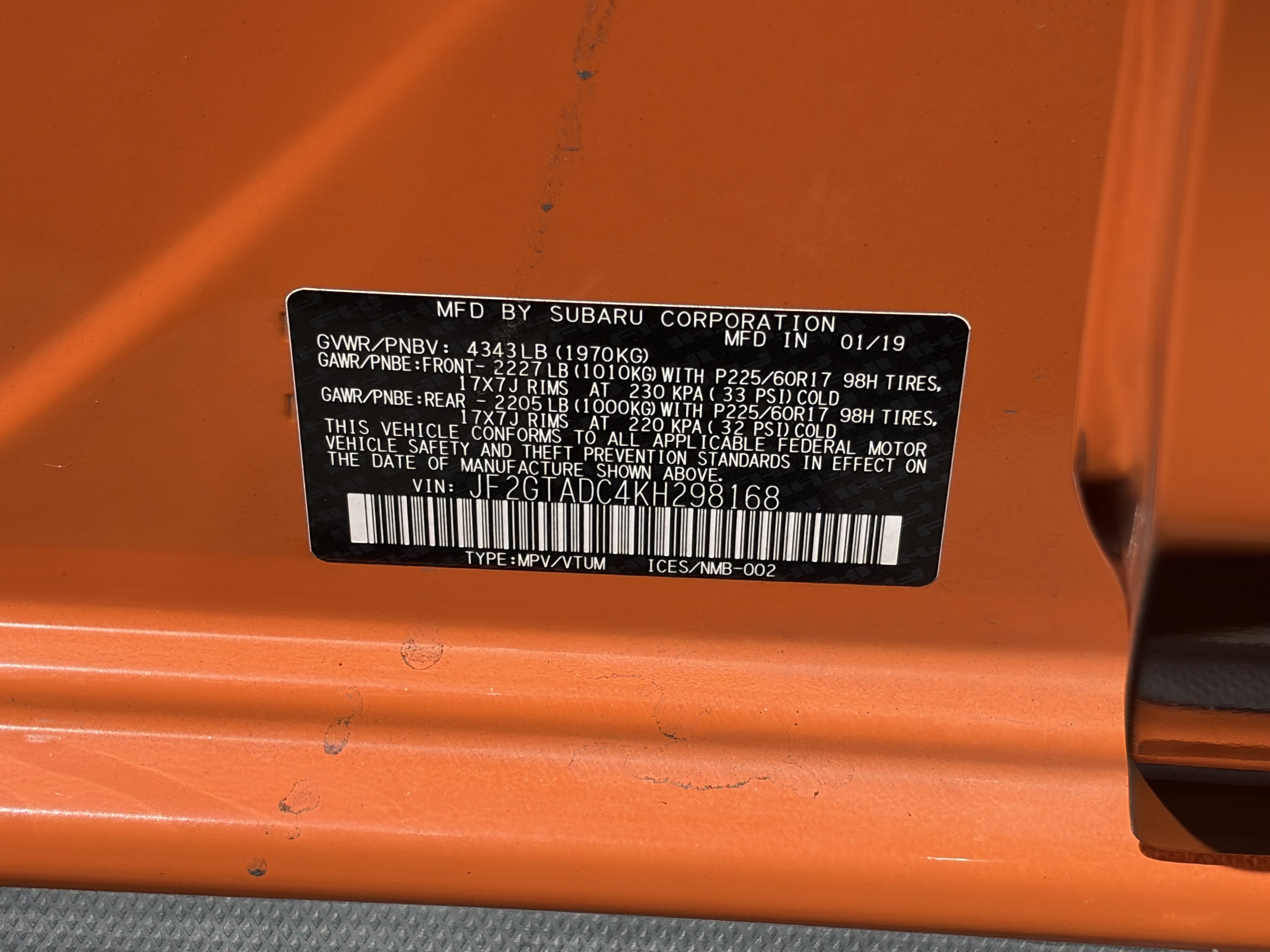 Used 2019 Subaru Crosstrek 2.0i Premium w/ Moonroof Package AWD/4WD image 9