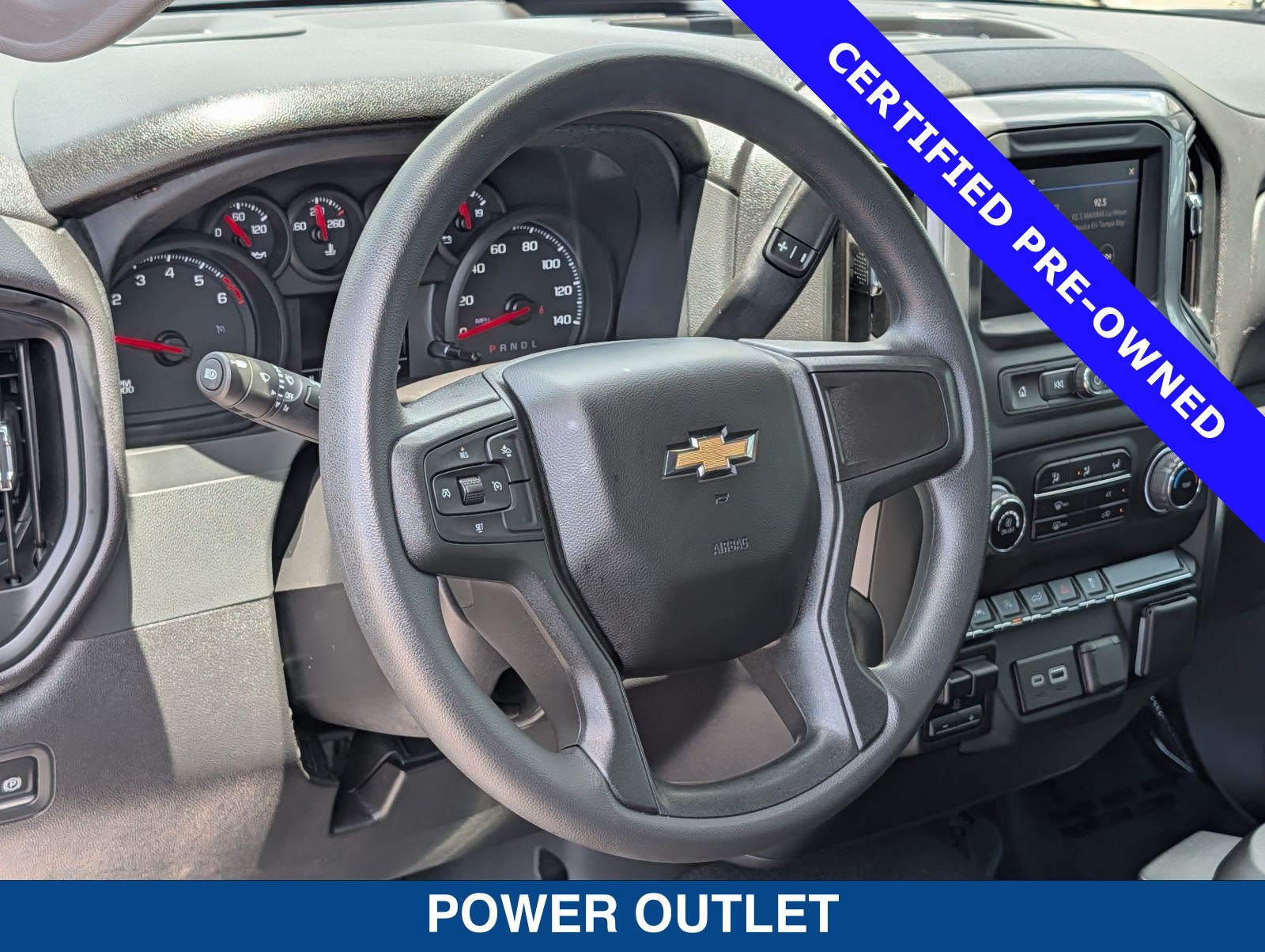 Used 2024 Chevrolet Silverado 1500 Custom w/ Turbomax Blackout Package AWD/4WD image 23