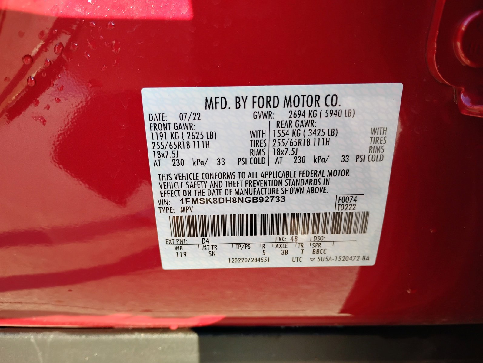 Used 2022 Ford Explorer XLT w/ Equipment Group 202A image 39