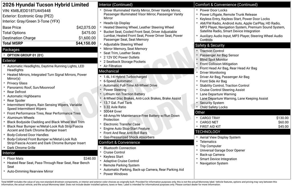 New 2026 Hyundai Tucson Limited image 21