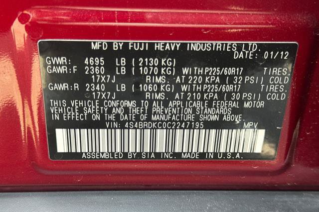 Used 2012 Subaru Outback 3.6R Limited w/ Moonroof Pkg AWD/4WD image 33