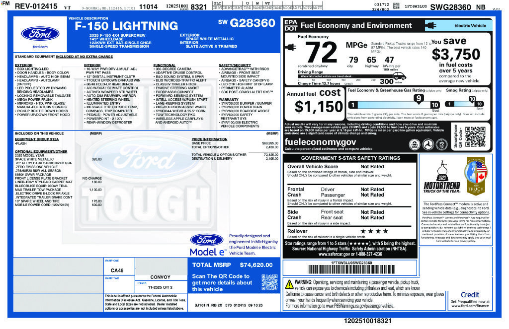 Used 2025 Ford F150 Lightning Flash AWD/4WD image 4