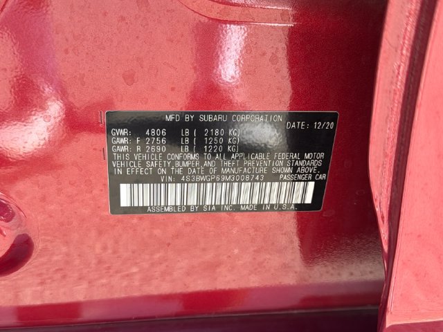 Used 2021 Subaru Legacy Touring XT AWD/4WD image 30