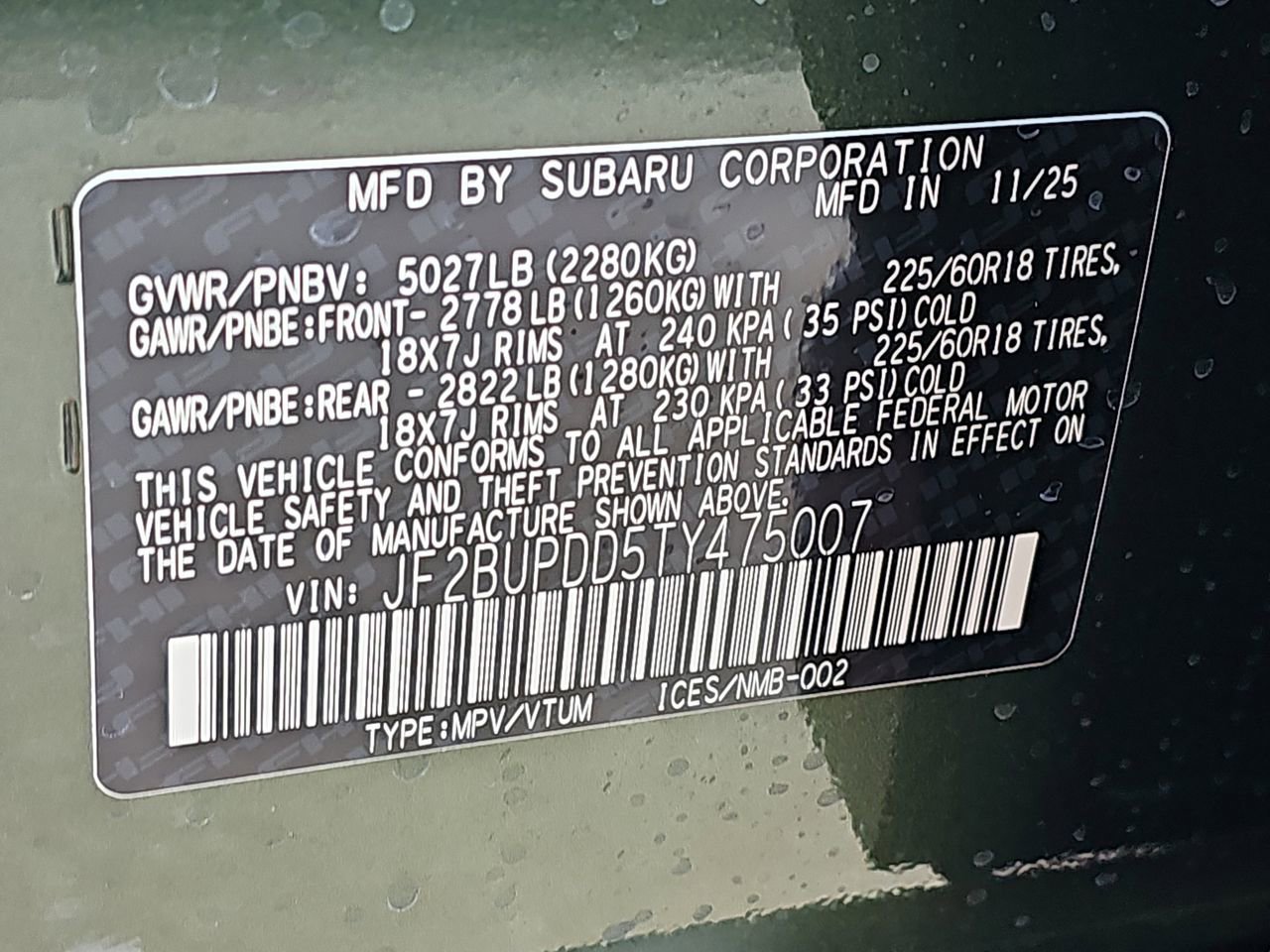 New 2026 Subaru Outback Limited AWD/4WD image 38