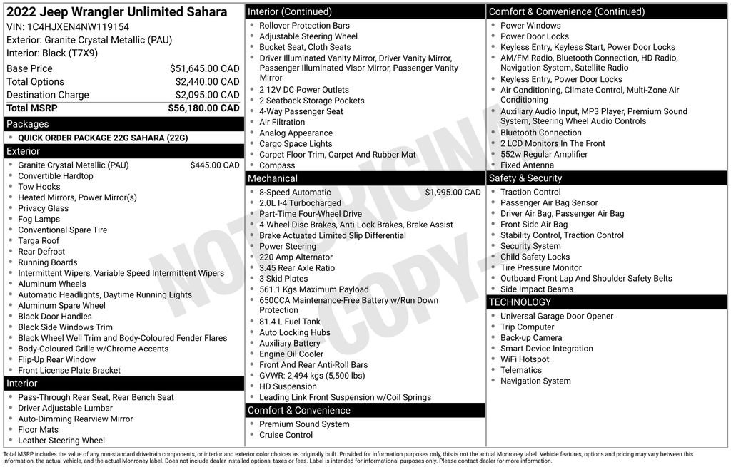 Used 2022 Jeep Wrangler Unlimited Sahara image 13