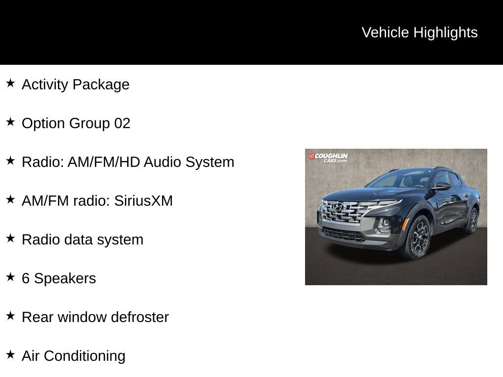 Used 2023 Hyundai Santa Cruz SEL w/ Activity Package AWD/4WD image 2