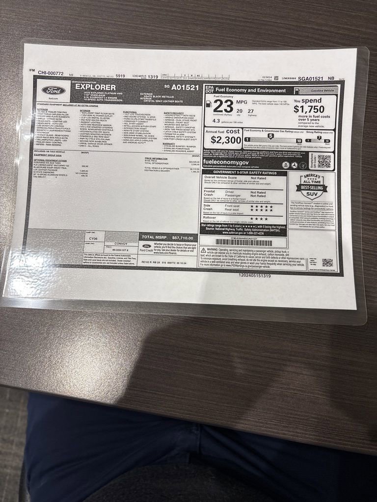 Used 2025 Ford Explorer Platinum w/ LUX Leather Package image 41