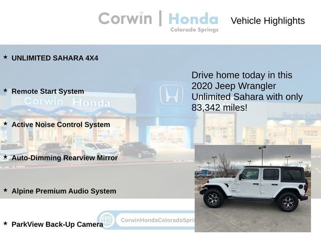 Used 2020 Jeep Wrangler Unlimited Sahara w/ Uconnect 4C Nav & Sound Group image 6