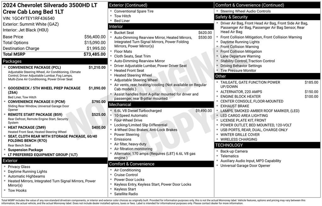 Used 2024 Chevrolet Silverado 3500 LT w/ Convenience Package image 57