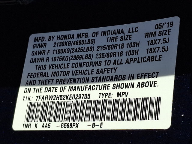 Certified 2019 Honda CR-V EX image 26