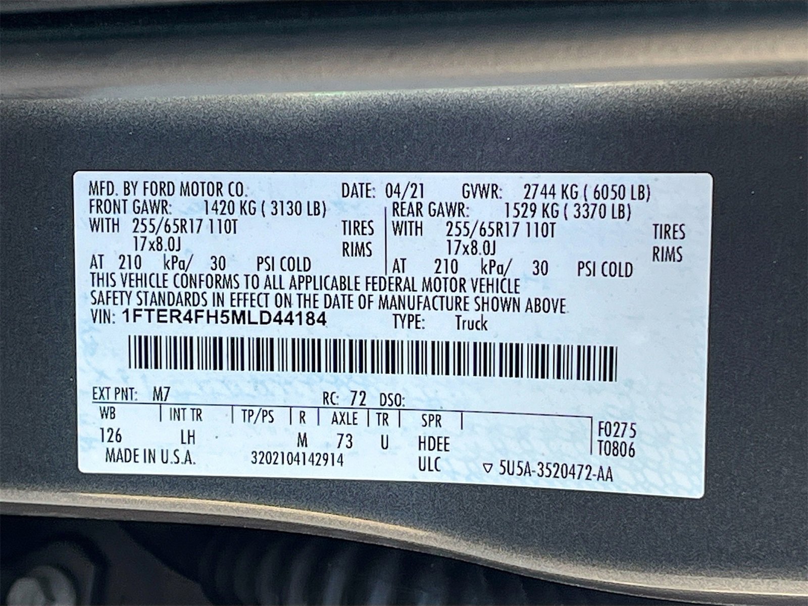 Used 2021 Ford Ranger XLT w/ Equipment Group 302A High image 29