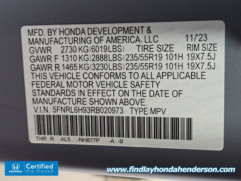 Used 2024 Honda Odyssey Elite image 14