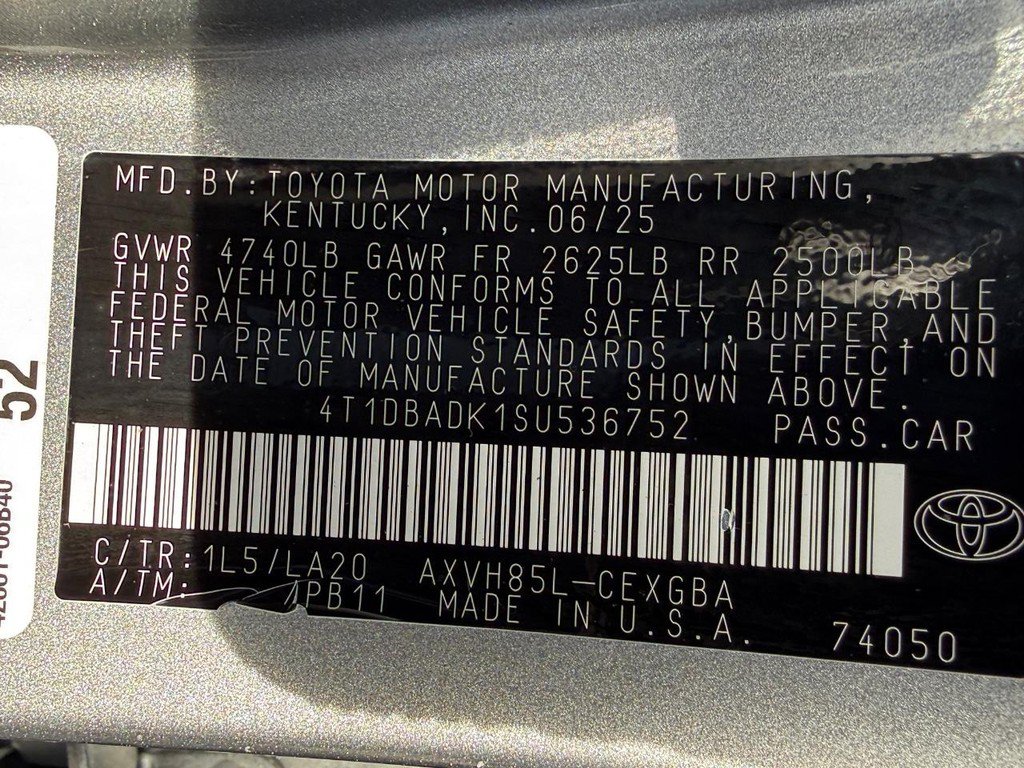 Certified 2025 Toyota Camry XLE AWD/4WD image 24