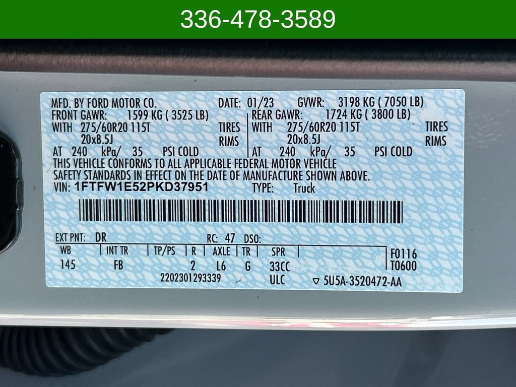Used 2023 Ford F150 XLT w/ Equipment Group 302A High AWD/4WD image 29