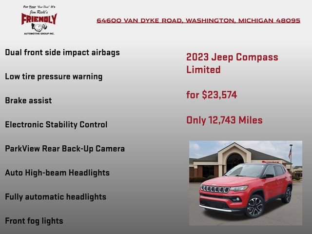 Used 2023 Jeep Compass Limited AWD/4WD image 20