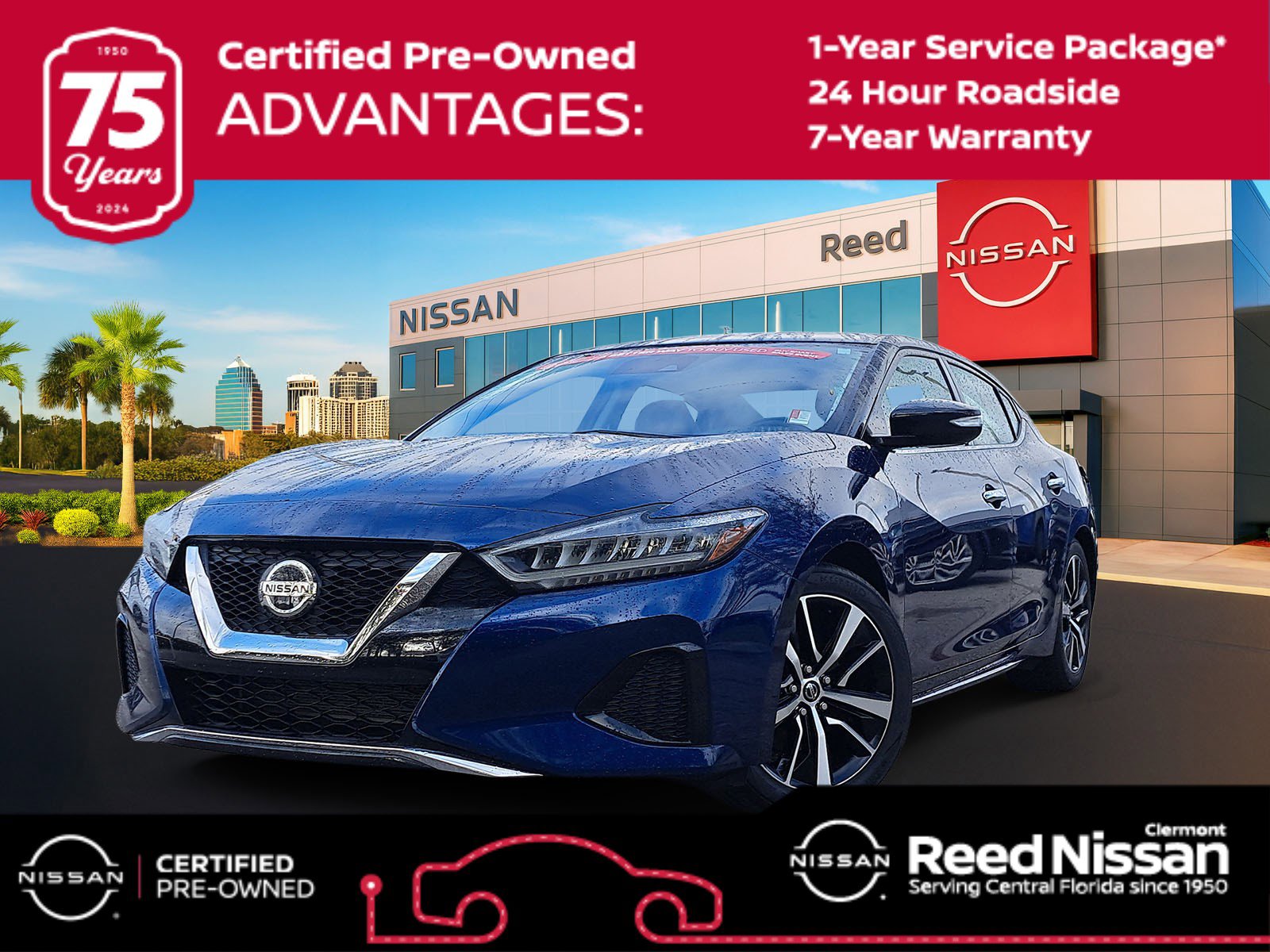 Certified 2022 Nissan Maxima SV w/ Floor Mat Group FWD image 1