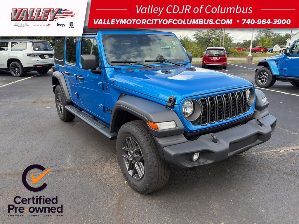 Certified 2025 Jeep Wrangler Unlimited Sport