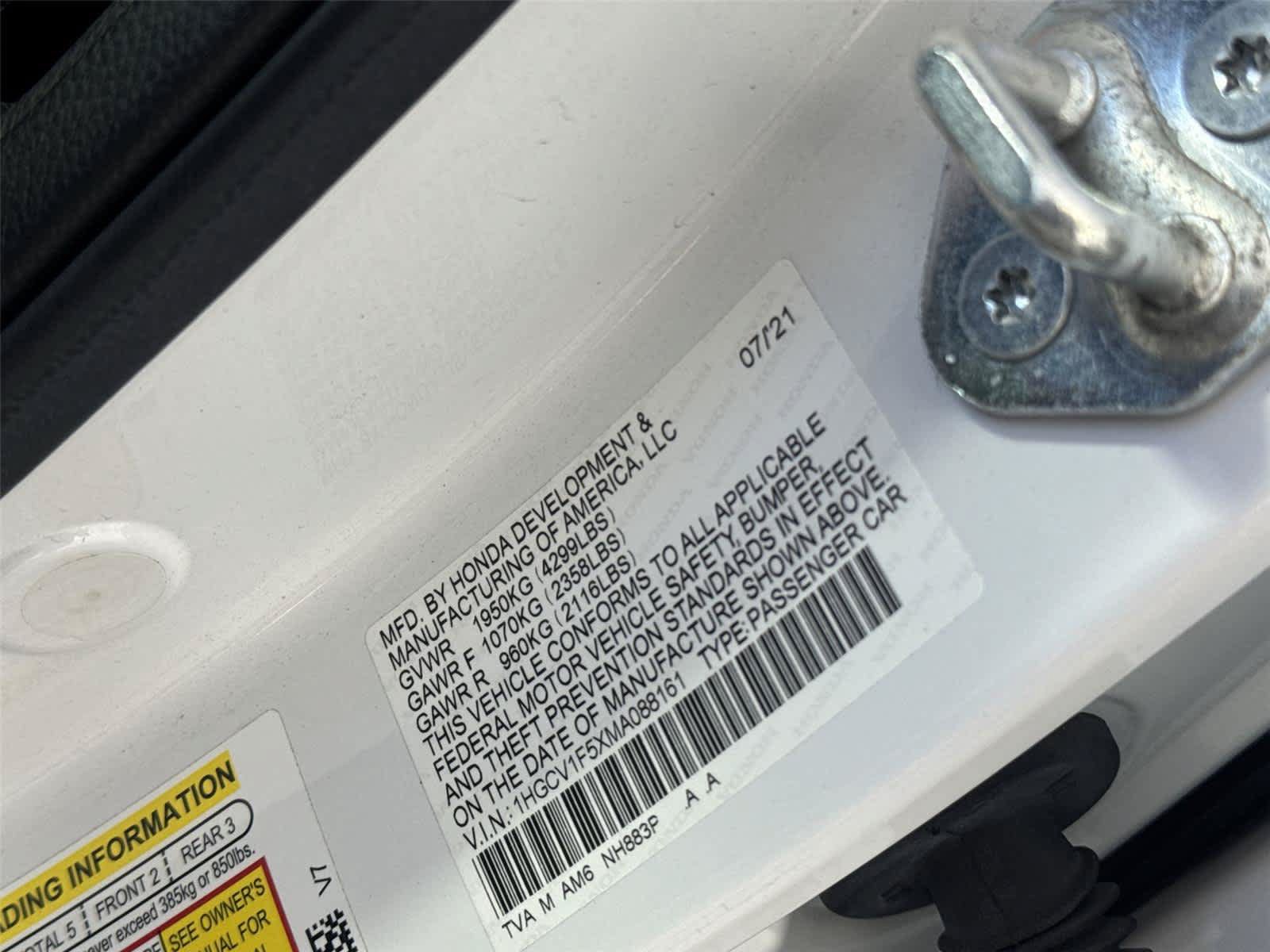 Used 2021 Honda Accord EX-L image 32