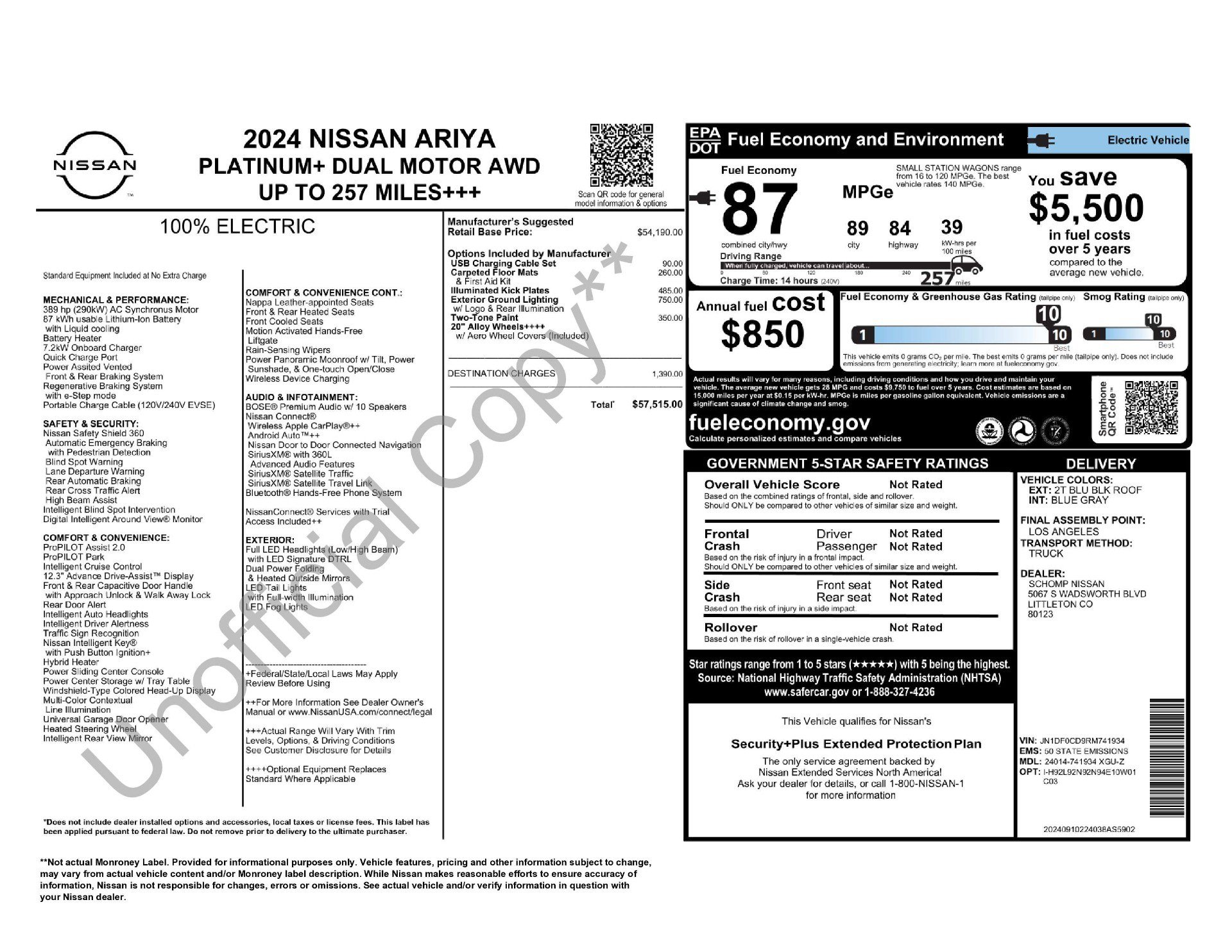 Certified 2024 Nissan Ariya AWD image 11