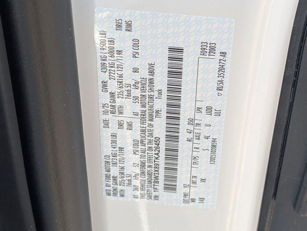 New 2026 Ford Transit 350 148 High Roof Extended w/ Load Area Protection Package RWD image 31