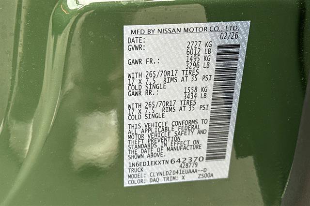 New 2026 Nissan Frontier PRO-4X image 32