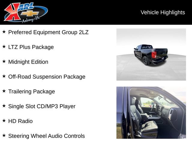 Used 2018 Chevrolet Silverado 1500 LTZ Z71 w/ LTZ Plus Package AWD/4WD image 2